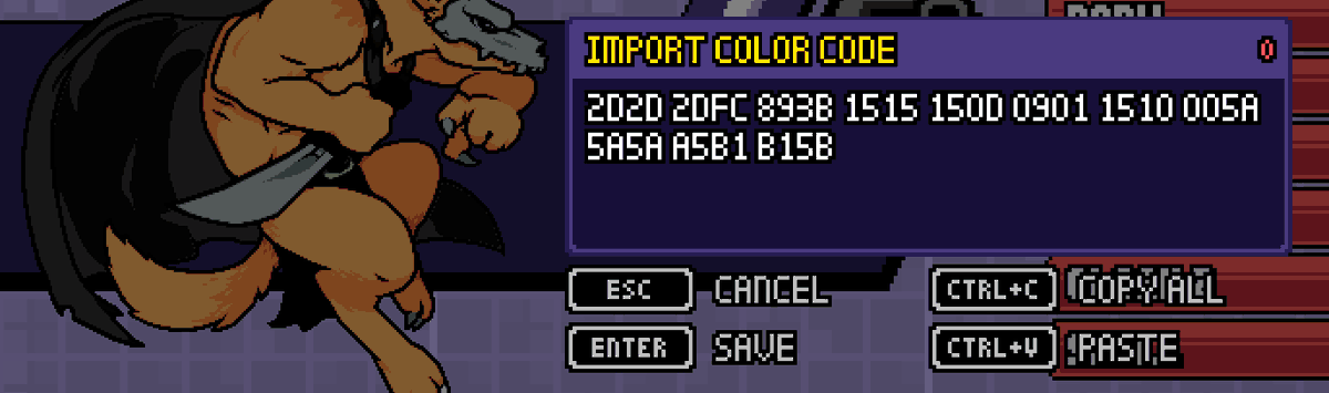 TeamDawnbreak's tweet photo. Playing @RivalsOfAether??
Take a look at our #TeamDawnbreak Custom Colors and try them out if you like them!!

To use them go to Extras --> Custom Colors --> Color Codes --> Copy the code of the skin you like --> Press Save!!

(you can use the thread below to copy the codes) https://t.co/Hdw2zB6m6y