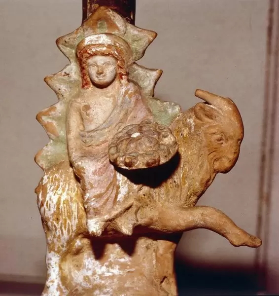 11/ But as they are fragments, we can't conclude much about them. Finally, we actually have physical depictions of Tu below! He is depicted with a crown just like that of Dionysus, and also with a libation bowl.