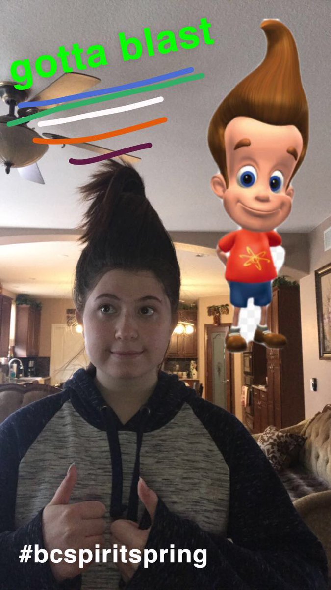 BC_Senate's tweet photo. Proving that hair can look good styled more than a couple ways :) 

#crazyhairday @vpbchs  @bearcreek_hs #bcspiritspring #skobears https://t.co/DFppdVuAIw