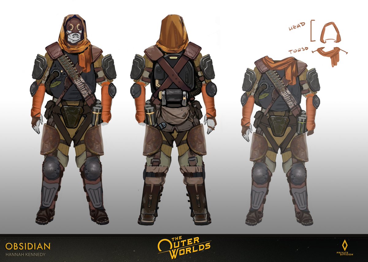 More Iconoclast headgear designs and the specialist armor set.  #TheOuterWorlds