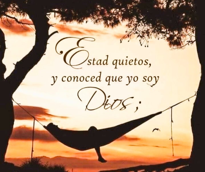Nancy_JPV's tweet photo. (Salmos 46:10-11) Estad quietos, y conoced que yo soy Dios; seré exaltado entre las naciones; enaltecido seré en la tierra.

Jehová de los ejércitos está con nosotros; nuestro refugio es el Dios de Jacob.
#DiosAlControl
@avoccidental
@diariopanorama
@laverdadweb https://t.co/8IRz7UUNwI