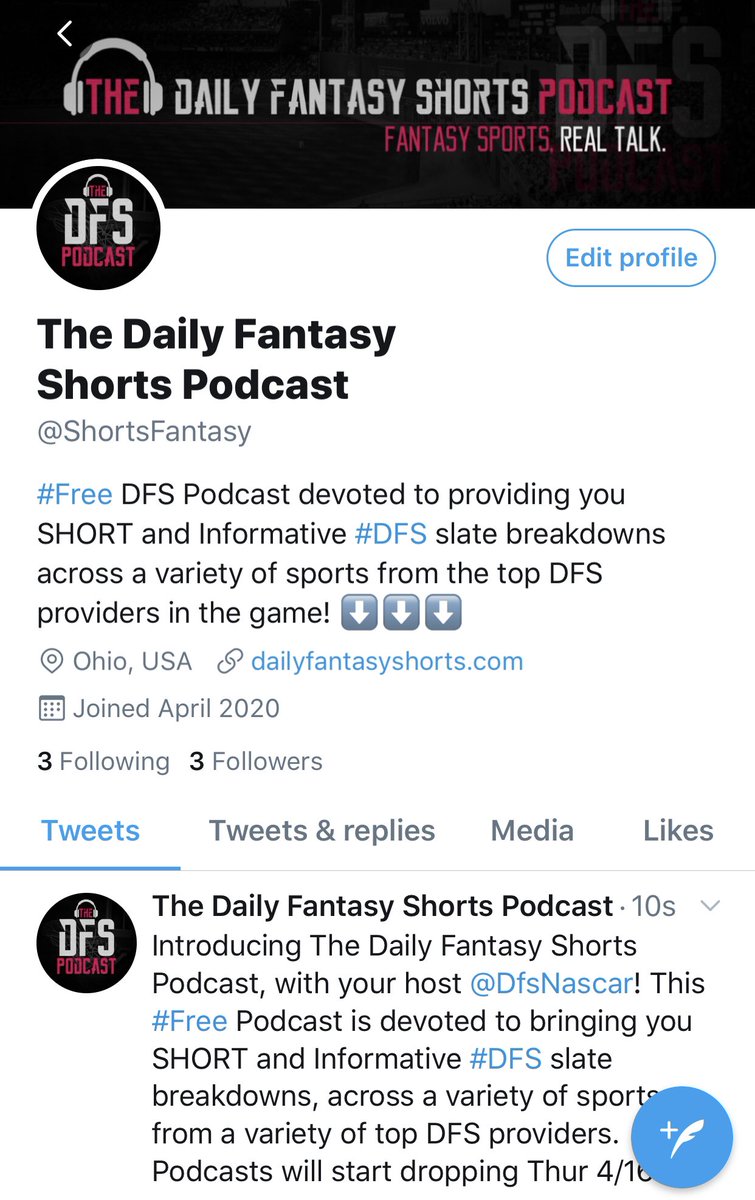DailyFanRacing's tweet photo. 🚨Announcement Time🚨

I am excited to share with y’all that I have decided to start a podcast called The Daily Fantasy Shorts Podcast! I will have guests specializing in a wide variety of sports! Follow my Podcast’s page, @ShortsFantasy for more details!

Please give a ❤️/RT🥳 https://t.co/YXscWo3Cvc