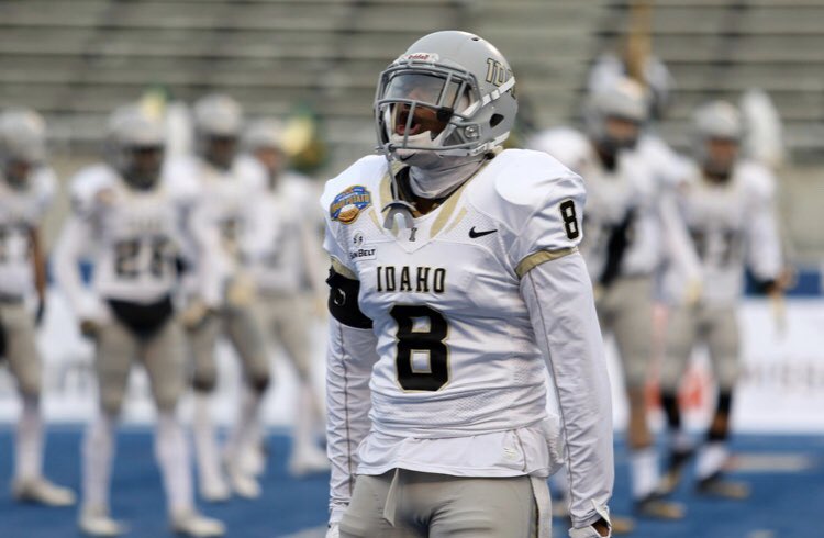 t_flo1021's tweet photo. I am truly honored and blessed to say I’ve received an offer to the University of Idaho !! @ArmondSr @GregBiggins @adamgorney @BrandonHuffman @CoachSmithEra  @RyanWrightRNG https://t.co/2fQvzVLBRL