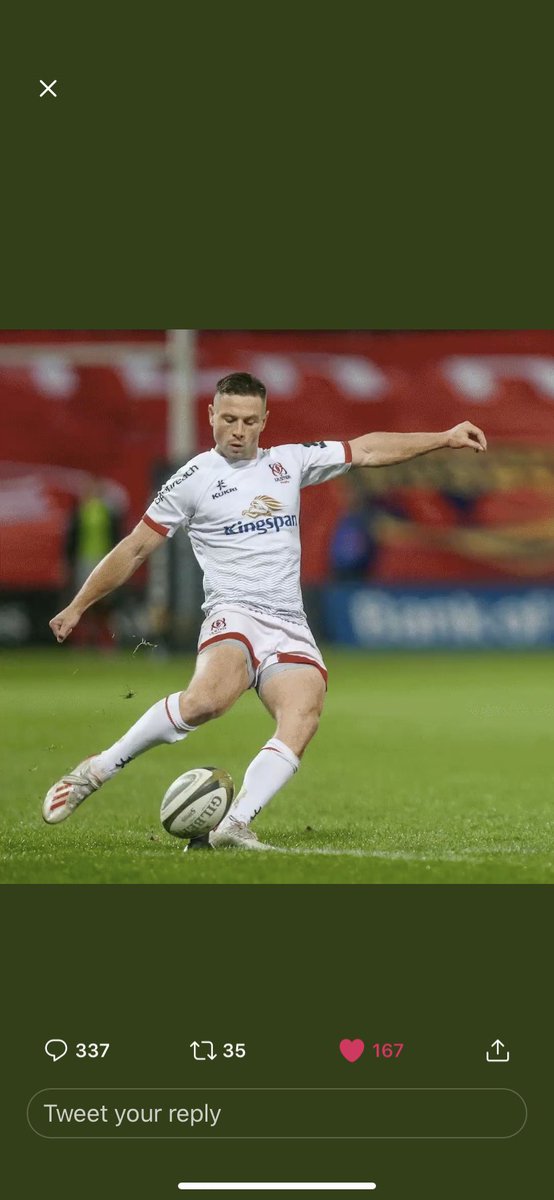 Jarno10James's tweet photo. ⁦@UlsterRugby⁩ perfect 😜 https://t.co/Cb6jt2jk0C