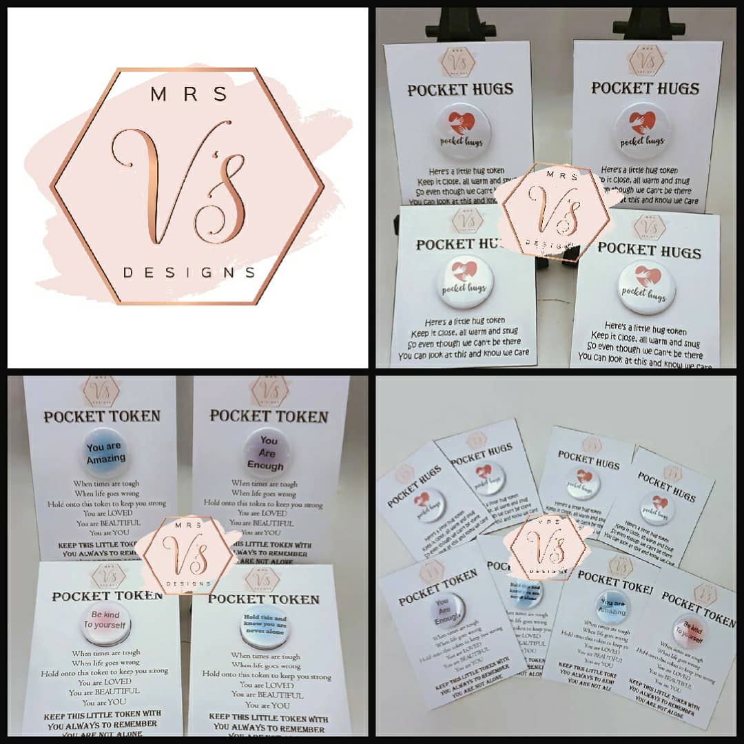 MrsVsDesigns's tweet photo. Customer order, of Pocket Tokens and Hug Tokens #womeninbiz #handmade #hugs #pockettokens https://t.co/UgRwSnVaXW