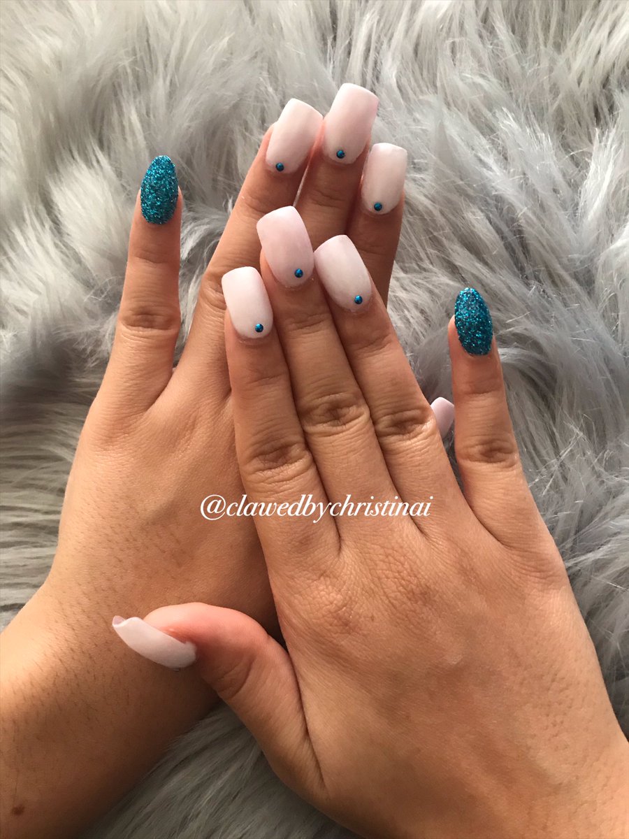 Feeling blue......yet I still sparkle 💙🦋✨ #qualitynails #springhillnailss #nailswag #bluenails #acrylics #selftaughtnailtech💅 #sparklenails #practicemakesperfect👍 #notpolish