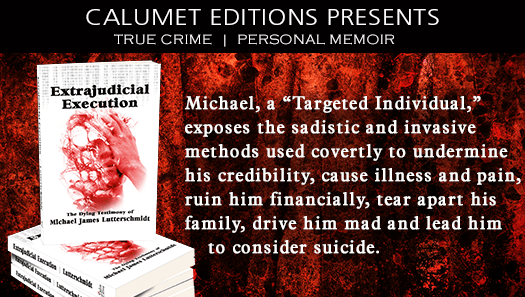 Murphy_Author's tweet photo. EXTRAJUDICAL EXECUTION - A targeted individual exposes his tormented life ➡ https://t.co/DnV7C4N82l https://t.co/uBIRrboS10 (Tweet posted by Calumet Editions)
&amp;/
