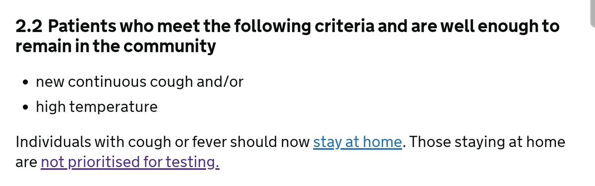 So how can I know if I really do have covid-19? When I told a number of friends in the US about my symptoms over WhatsApp, their first reaction was, have you been tested? So I looked up to see if the NHS would test me. They do not, according to what I found 14/n