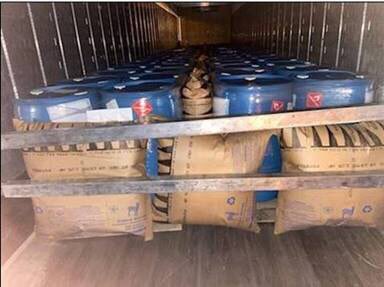 AxManBxNY's tweet photo. In partnership w/ Pernod Ricard we completed another direct shipment delivering now over 100 drums containing critically needed sanitizer for NY’s finest. Thank you NYPD and all of our first responders! We are honored to be in a position to help save lives!#WhatcanBrowndoforBlue! https://t.co/mjJqBHeWko