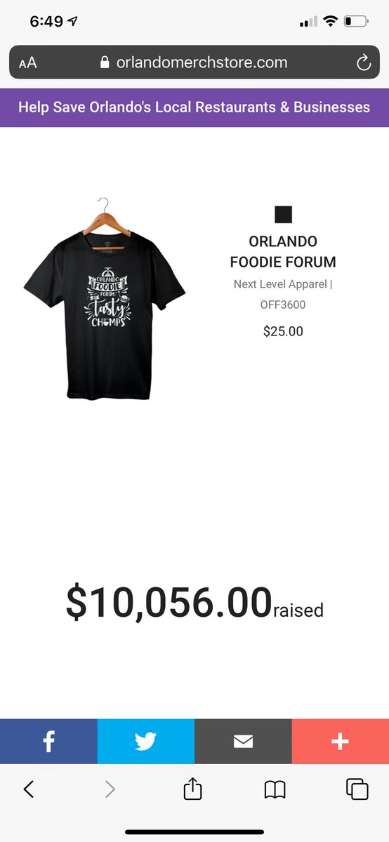 In less than a week, #MerchonOrlando orlandomerchstore.com has raised over $10,000 to support local Orlando restaurants, businesses, and Second Harvest Food Bank of Central Florida <a href="/feedhopenow/">Second Harvest Food Bank of Central Florida</a> ! Equivalent to over 6,667 meals raised! #hope #coronavirus #GoodFriday2020