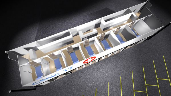 ProExhibits's tweet photo. A temporary #emergencyclinic keeps patients & staff safe at an appropriate distance. COVID-19 HEALTHCARE SOLUTIONS ➡️ https://t.co/oG3f3tjGqv #temporarypartitionsystem #partitionsystem #temporarystructures #emergencystructures #socialdistancing #temporaryclinic https://t.co/l4LPLMiG2l