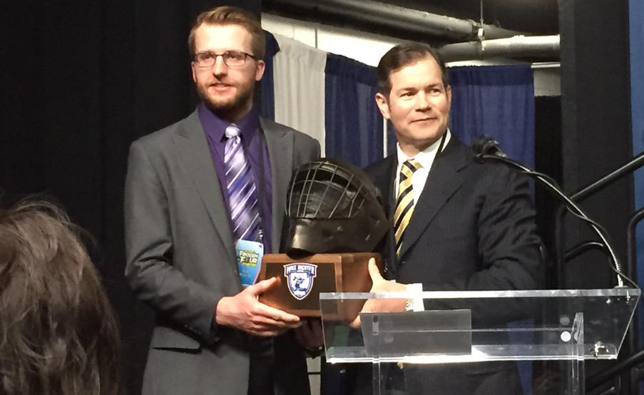 The NCHC (@thenchc) on Twitter photo #OTD (4/10) in 2015...
<a href="/UNDmhockey/">North Dakota Hockey</a>'s Zane McIntyre becomes the first #NCHCHockey goaltender to win the <a href="/RichterAward/">Mike Richter Award</a>, doing so in only its second year of existence! 🙅♂️🏅
He was presented the award by Mike Richter himself in Boston #UNDproud #OTD (4/10) in 2015...
<a href="/UNDmhockey/">North Dakota Hockey</a>'s Zane McIntyre becomes the first #NCHCHockey goaltender to win the <a href="/RichterAward/">Mike Richter Award</a>, doing so in only its second year of existence! 🙅♂️🏅
He was presented the award by Mike Richter himself in Boston #UNDproud