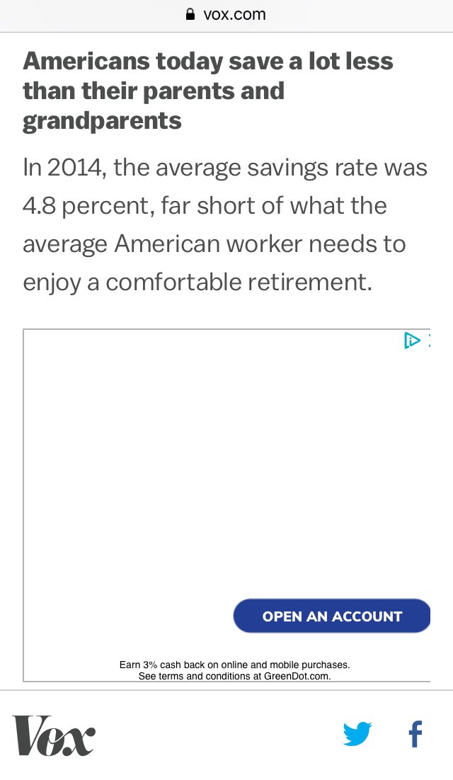 CNN is calling it a landslide for “yes” with less than 10% of votes in. This thread will collect my favorite Vox moments since 2014 when after six years of near 0 interest rates the fed the market was finally ripe for a publication to sell financial products to millennial libs 1/  https://twitter.com/neoliberal_dad/status/1248747172318842880