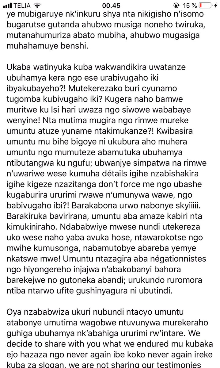 DadydeMaximo's tweet photo. NTIDUTANGA UBUHAMYA TO ENTERTAIN YOU, UBUHAMYA BWACU SI UBWO GUCURUZWA NO GUSHAKWAMO ZA VIEWS NA LIKES, AMATEKA YIBYO TWANYUZEMO SI AYO KUBAHIMBAZA NK’ABARYA UBUNYOBWA, UTABASHISHE KOMORA UMUTIMA REKA GUSHINYAGURA , IMPAMVU YO GUCECEKA NTIHAGIRE UVUGA NIYO, NYUMA TURAHURIKA. https://t.co/JoJFi4xlBd