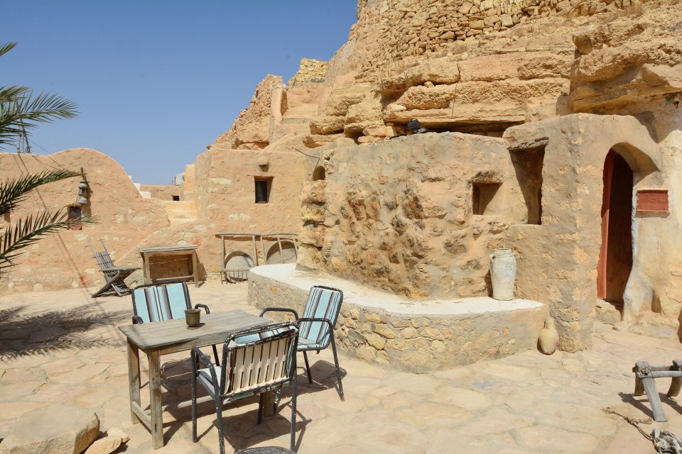 South: Chenini and DouiretThese berber villages are known for there houses that are craved inside a mountain. The villages sit on high altitude and have a breathtaking view over the rocky and arid southern landscape