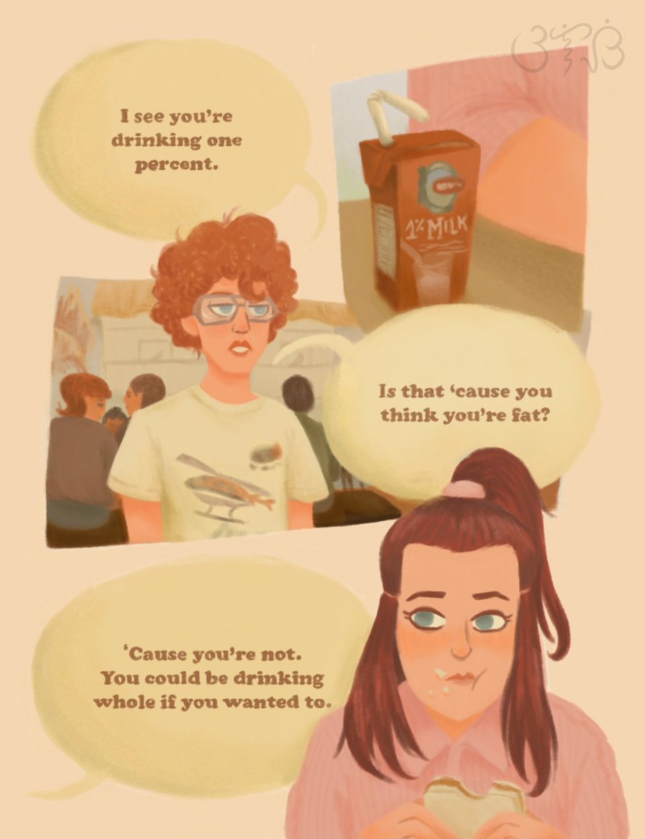 [more drawings in this thread!! ^^]kinda felt like doing so, so I drew an iconic scene from Napoleon Dynamite (based on the other stuff I've posted) tryna test my art style consistency.. might do more scenes soon #artph