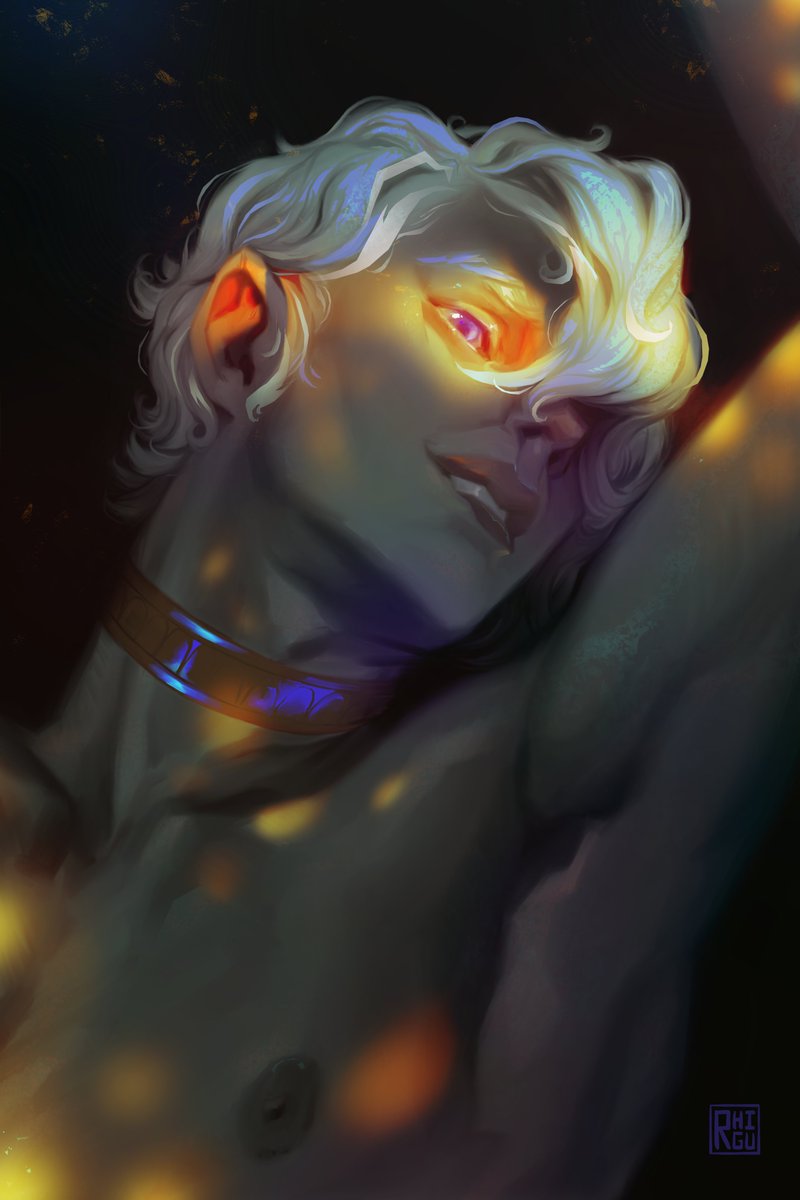 I was bench warming for mythic ilgynoth progression so i did the next best thing. Asra from @thearcanagame ✨
#digitalart