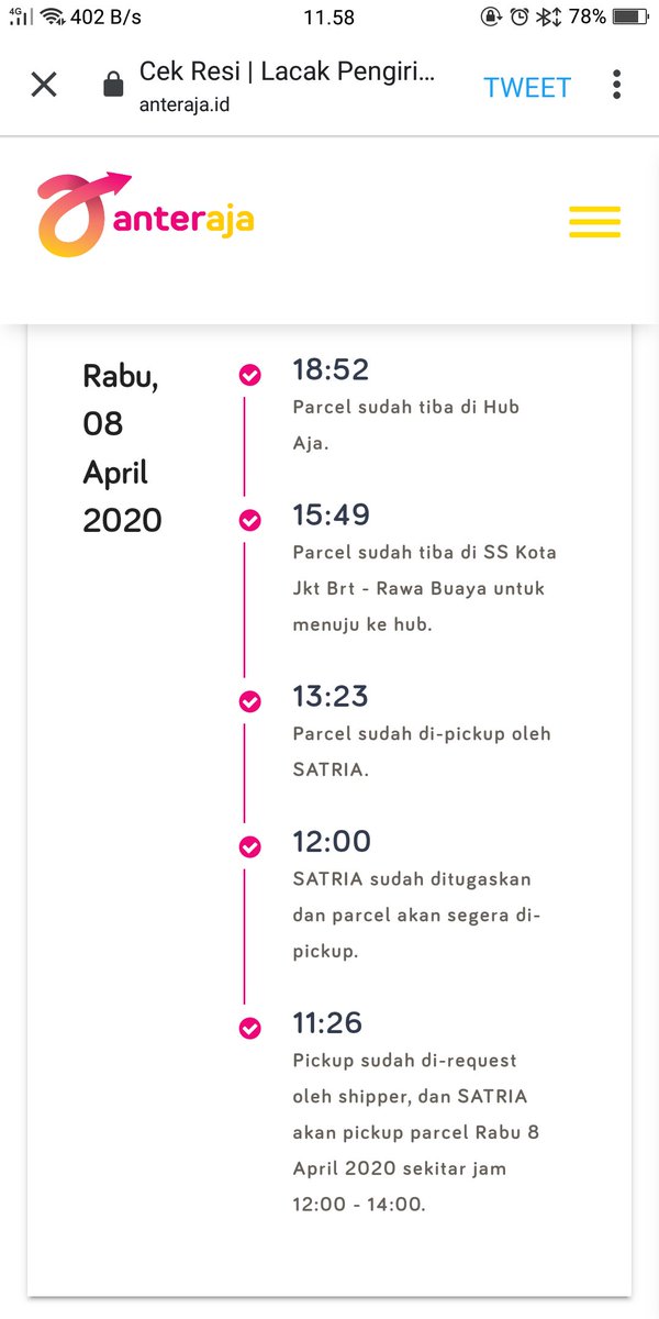 Featured image of post Anteraja Cek Resi Parcels adalah aplikasi ios dan android yang akan membantu anda melacak pengiriman yang dilakukan oleh anteraja