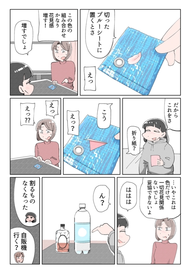 花見を妥協する話です。 