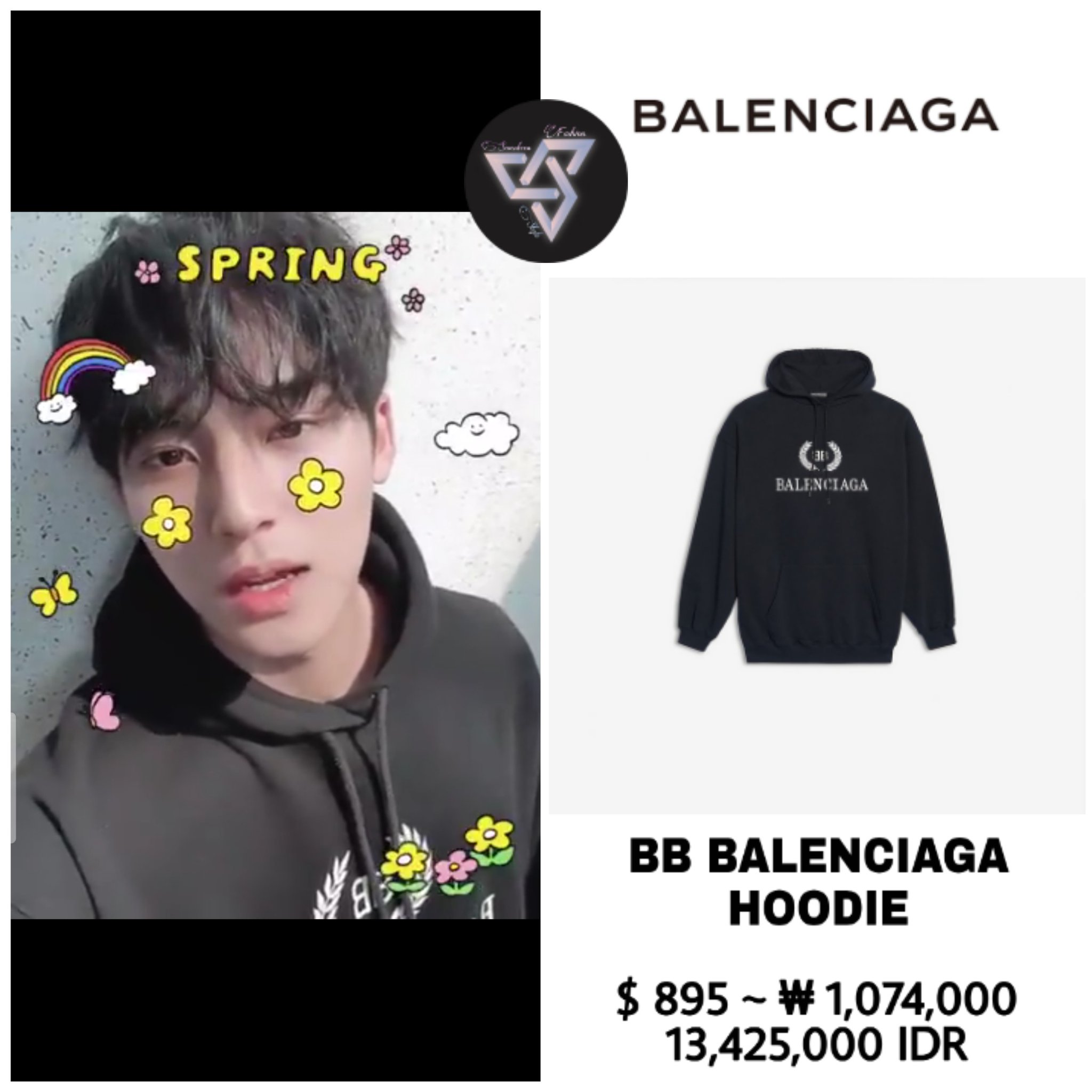 balenciaga portrait hoodie