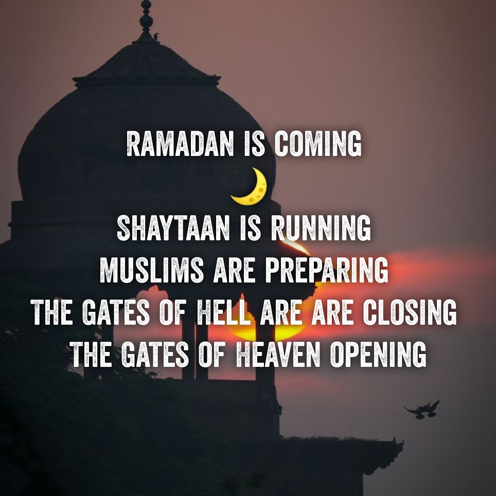 RahmanShazil's tweet photo. Ramadan is coming 🌙
Shaytaan is running 👹💨
Muslims are preparing 🤲🏽🕌
The Gates of Hell are are closing ⛔️
The Gates of Heaven opening 💖
#allahu_akbar 
#allhumdhulillahforeverything 
#Ramadan2020 
#SaturdayMotivation 
#StayHome 
@kesavanashwin @Islamic_Tweeter @MasjidPics https://t.co/L6lzwVsPMo