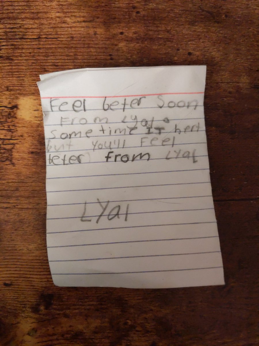 3rd grader advice from a while back I feel we could all use right now ❤️🌧️