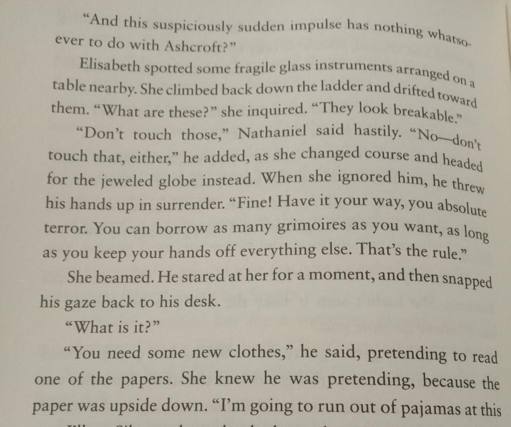 There& #39;s nothing that I don& #39;t like about this book. I even will bear up with the plot that I usually don& #39;t like just to get more from the characters!!