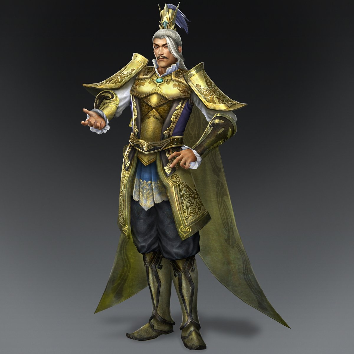 Yuan Shaowe don't talk about his pre-DW6 design ANYWAY he's super prideful and pretentious and always banging on about how noble he is, which is a lot funnier than it sounds I swear. Literally one of the funniest characters in the series. Loves himself more than anything else.