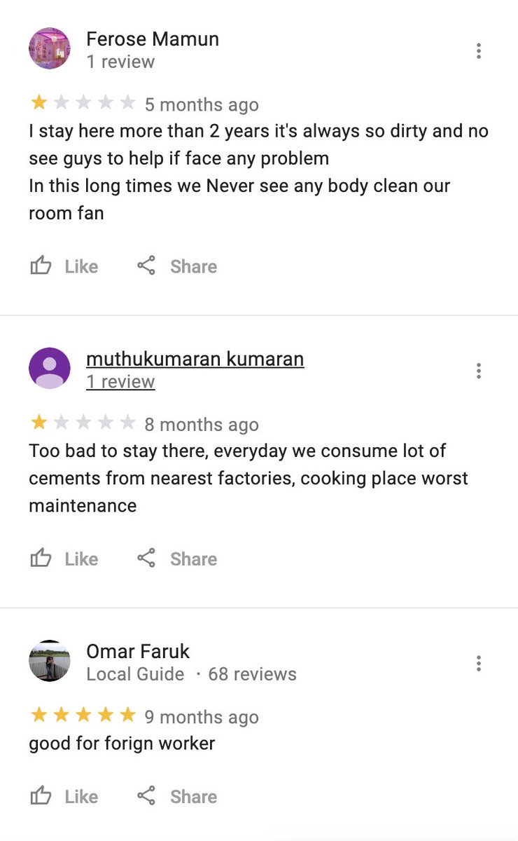 A few days ago someone (on Twitter? FB?) suggested reading the Google Maps reviews of dormitories but I was too overwhelmed to do it right then. Just started looking through the reviews of S11 Dormitory.