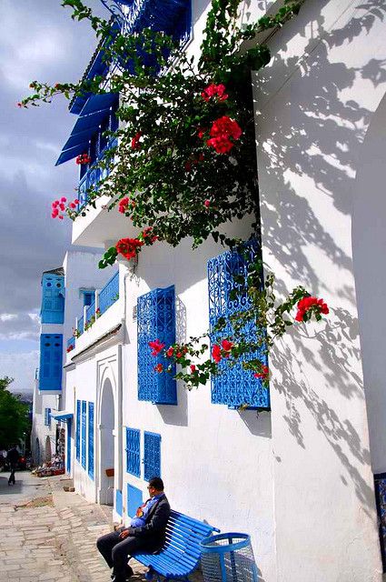 [THREAD] The diversity of Tunisian architectureTunisia is often only architecturally associated with the stereotypical white houses with blue doors and windows typically found in coastal cities and embodied by Sidi bou Said.But Tunisian architecture is more.Sidi Bou Said: