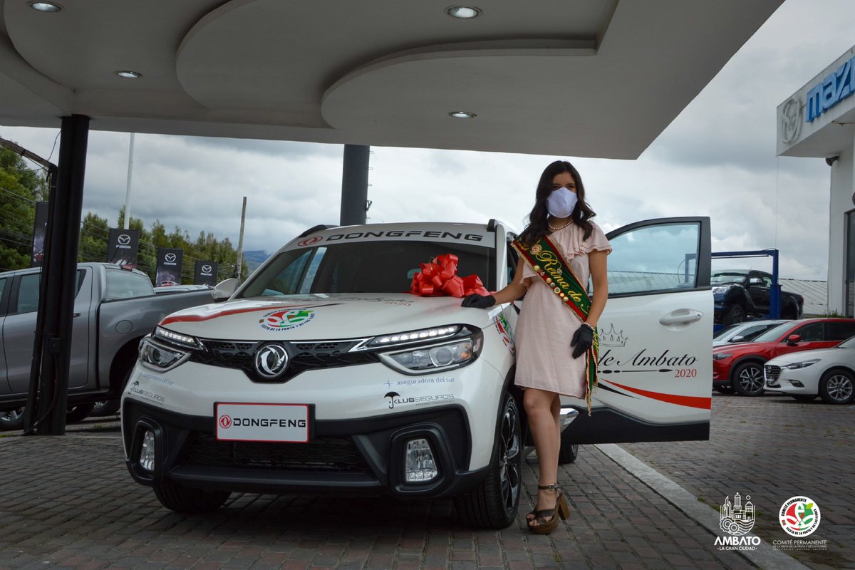 En las oficinas de Ambandine S.A. se realizó la entrega del auto de la marca Dongfeng Ecuador que esta empresa obsequia a la ganadora del certamen 
Laura Palacios Reina de Ambato 2020.
#Ambato #QuedateEnCasa