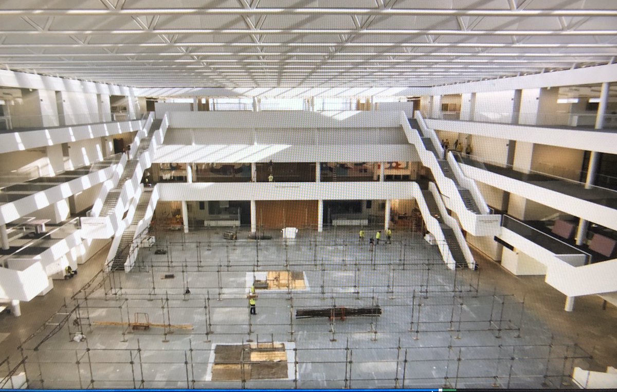 nickruthmann's tweet photo. Ohio + the @ClevelandClinic have been ahead of the curve. An old + current photo of our new med school converted now to scaffolding for housing 1000 #covid patients if needed. Our Cleveland Clinic #HopeHospital - proud of Ohio, our community and the Clinic - we are prepared. https://t.co/S19EDUpa3u