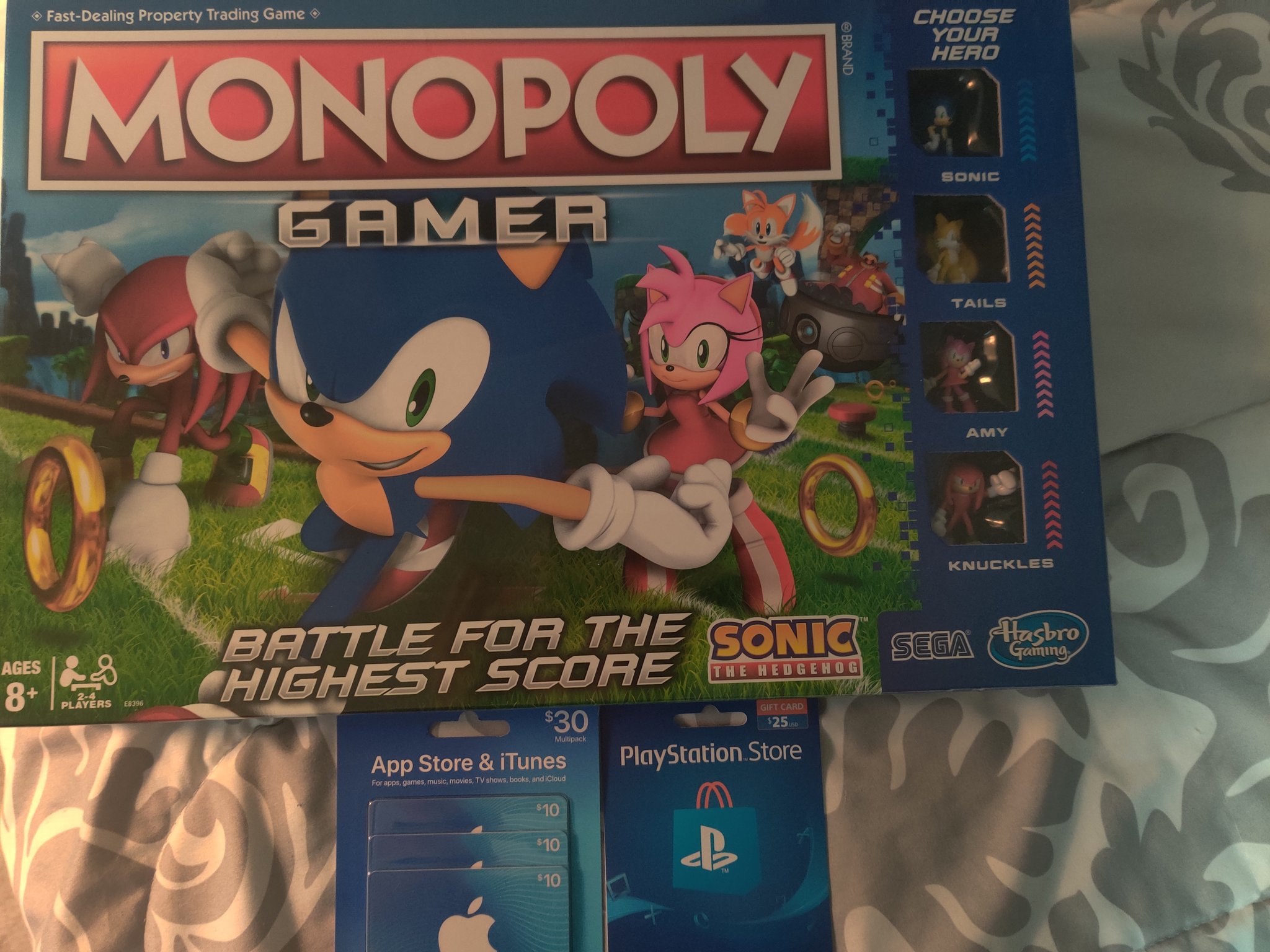 Monopoly Gamer Sonic The Hedgehog Edition Board Game 