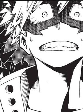 the next day they have the first practical exercise with all their costumes and stuff, and Bakugou has his breakdown over losing to Deku and realising that he’s not on the level of the recommended students.