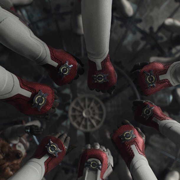 In 'Endgame' (2019), the Avengers' hands represent Tony Stark's heart