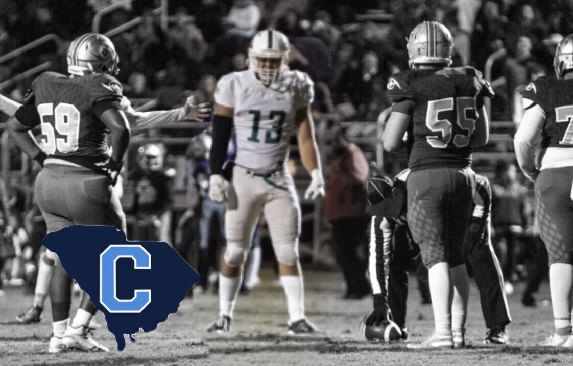 MacJohnson_13's tweet photo. Blessed and honored to say that I have committed to the Citadel. I am thankful for all the coaches that helped me along the way and all the opportunities I have been given. #GoDogs https://t.co/gSu8HbUP3j