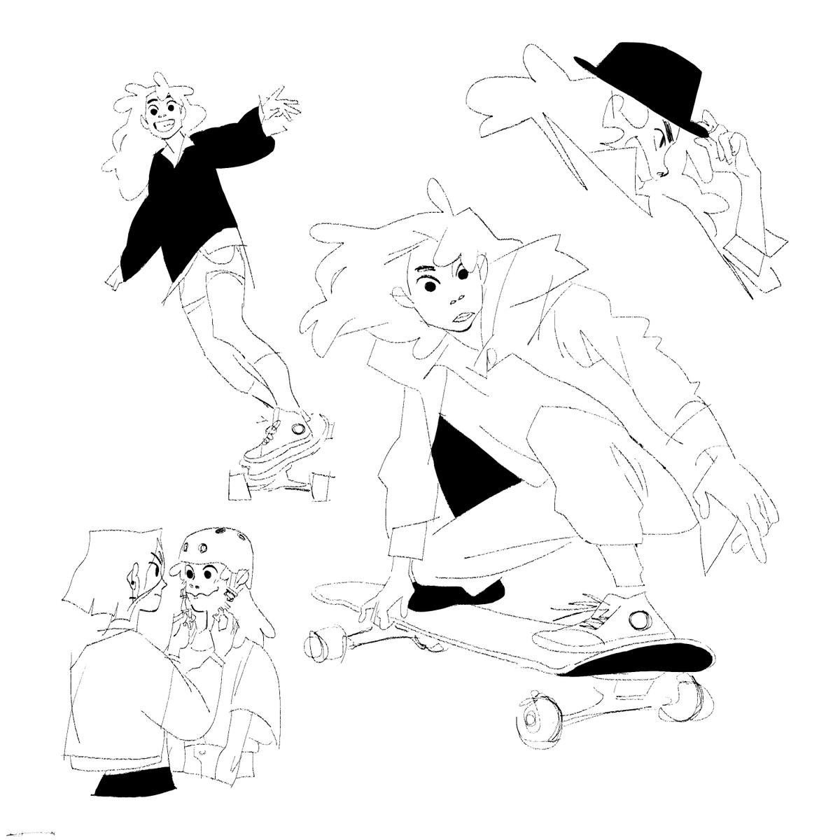 stuff! it feels so good to draw again ;-; 