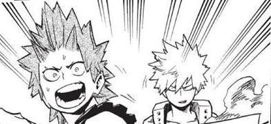 /two/ students jumped forwards after Kurogiri, and since when was a rock effective against smoke?It wasn't a great matchup but Kiri went for it anyway! Nah, Bakugou didn’t have to worry about /this/ kid being a wimp & leaving him in the clutches of a villain.