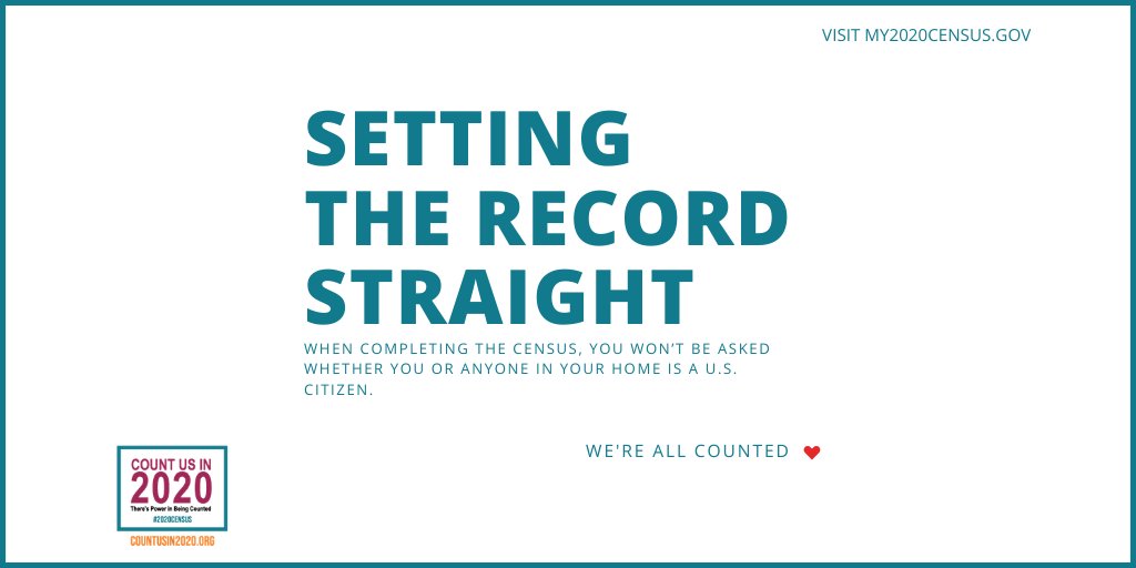 ajsocal_'s tweet image. Did you know that you don’t have to be a U.S citizen to complete the Census? We are all counted. #CountUsIn2020
