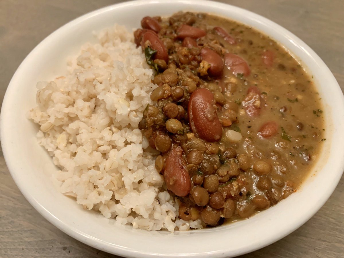 Almost Dal Makhani with brown rice  #vegetarian