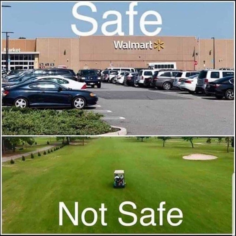 This and people in the states can bike together but not golf together?