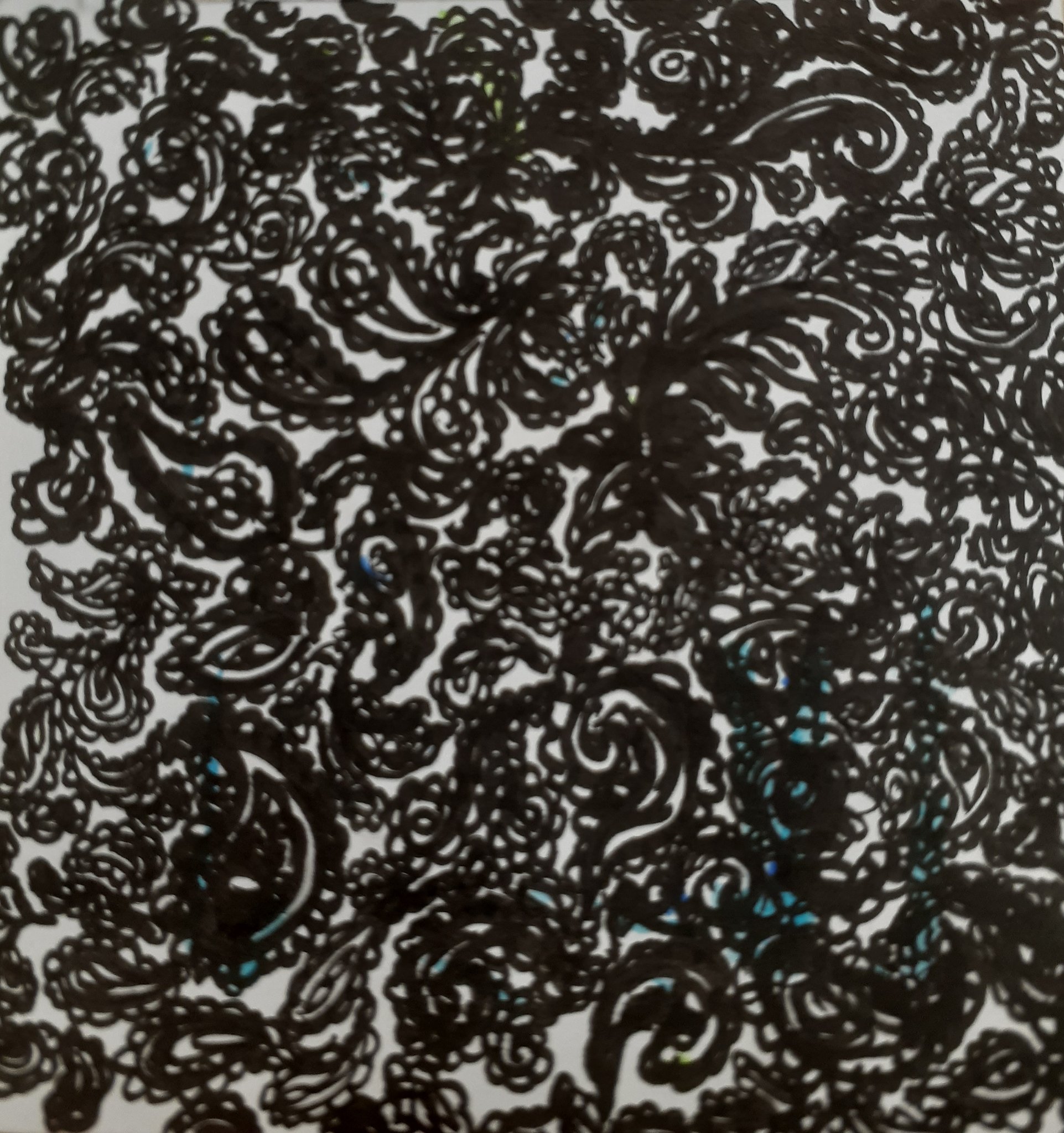 夜らか A Twitter ペイズリー柄 素材 無惨様の着物用に描きました 絵や背景への使用フリーです T Co Zzqhzlg1yb Twitter