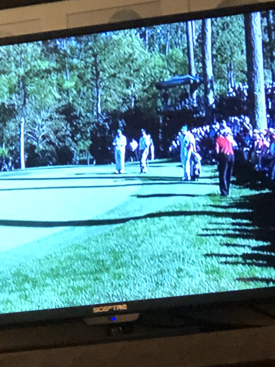PudgePSK's tweet photo. I’ve watched a lot of past Masters coverage the last two days.  I mean...a lot. #atraditionlikenoother https://t.co/9RTb6H7mOG