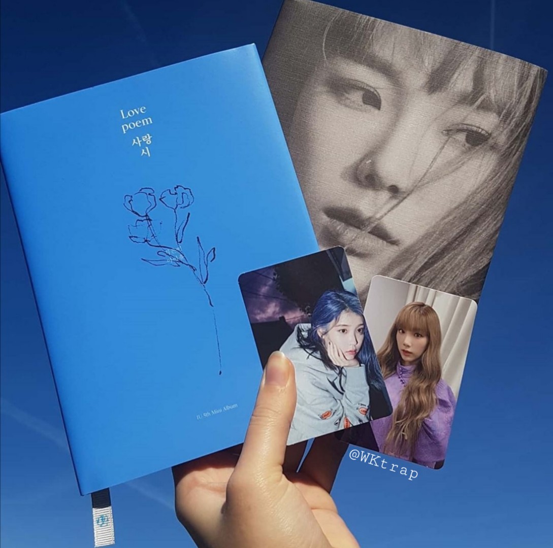 WKtrap's tweet photo. #IU #Leejieun #Lovepoem #Blueming #Taeyeon #Purpose #Dearme #SMent #Photocard #Kpop #Album https://t.co/oUbYXAa7ej