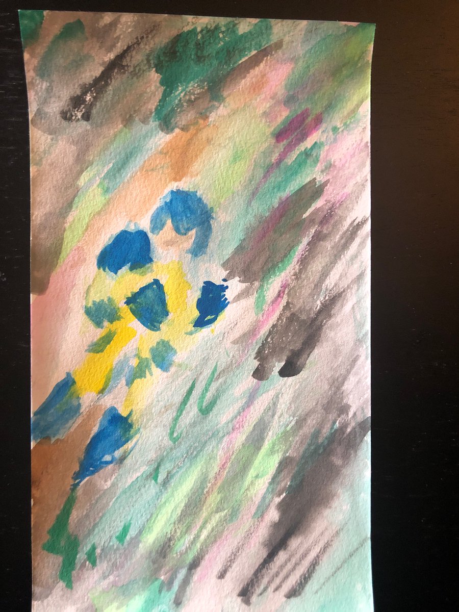 And we've got watercolors!!! Our Sales Manager, Dani, brought out the old-school art supplies for this delightfully impressionistic X-O MANOWAR...