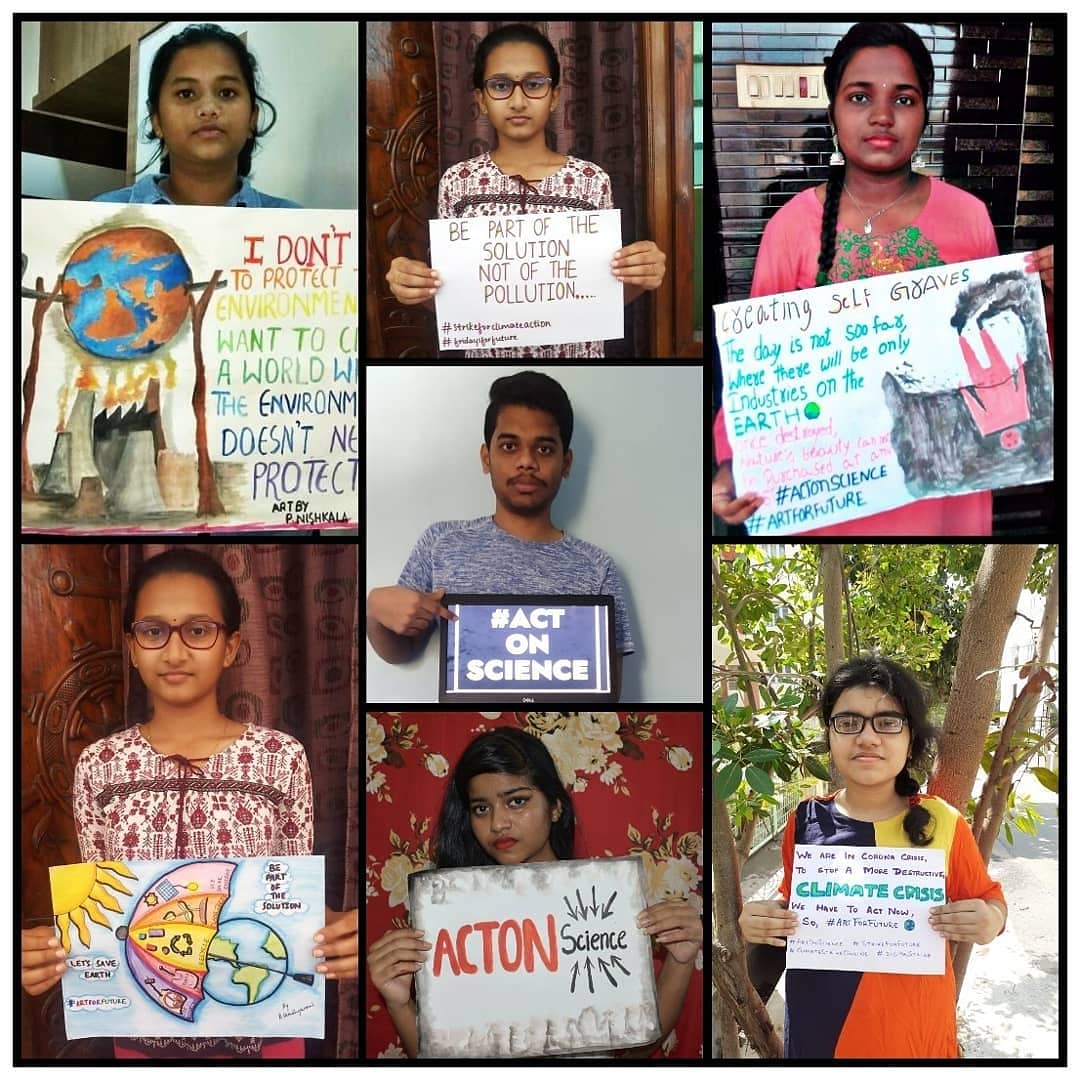 Week: 20
All the volunteers and members of @FFF_Andhra are digital strike due to pandemic and even pandemic can't stop them from striking for a better future
@fff_digital @fridays_india @punefff @FFFIndia @Fridays4future
@CitizensForHyd 
#ClimateStrikeOnline  #ActOnScience