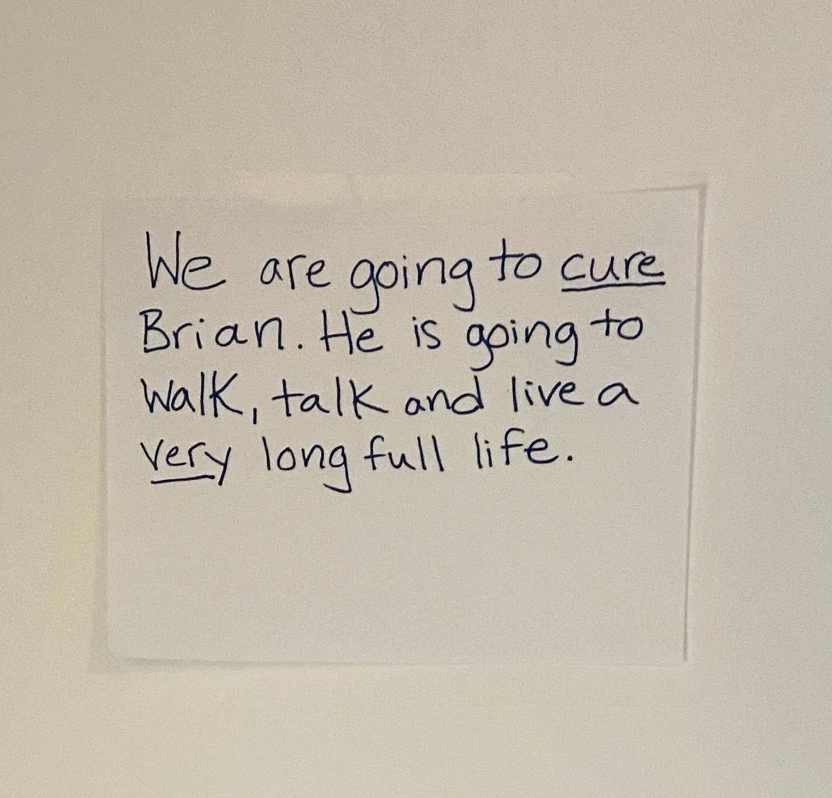 I wish...

I could tell my wife we will grow old together.

I could tell my daughters I will see their teenage years.

I could tell my mom I will outlive her.

Today, I can’t. So I wake up each day, look at my wife’s poster👇 and get to work on cures to ALS so I can.

Night all.