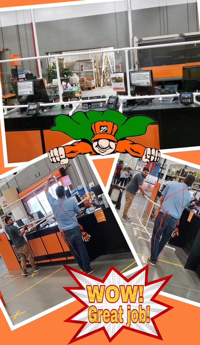 Jon_Wayne_Payne's tweet photo. Way to take care of our team! Thank you @MarkDor58229257 and @BarzagaA . The barrier shield looks great and the team loves it. We appreciate your hard work, dedication and leadership!!! #8446 #6303 #sisterstore #socialdistancing @SeanBrownD133 @WeidmanJess @AmandaKincadeSE https://t.co/8q17FZM5oe