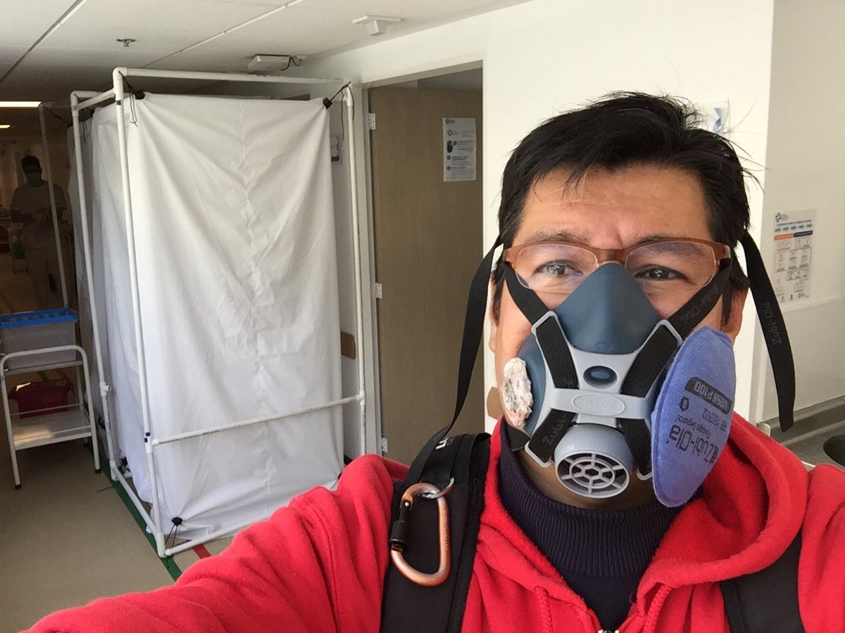 LehoSas's tweet photo. Retos de diseño para el hospital universitario nacional! Ante cámara o esclusa de acceso seguro a habitaciones estándar convertidas a UCI. @HospitalUNColom #coviddesign #designforcovid https://t.co/sBHkEfBoz2