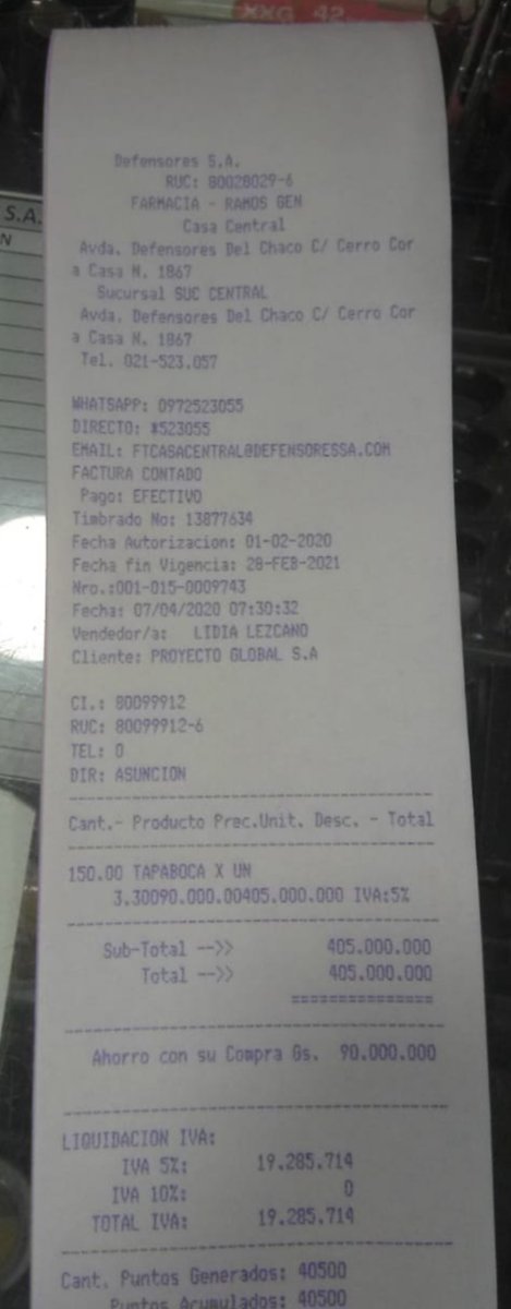 LilileGonzalez's tweet image. [Hilo de denuncia de corrupción] Presunta sobrefacturación en la compra de tapabocas para la DINAC. 

La Dirección Nacional de Aeronáutica Civil, entidad pública encargada del control del tráfico aéreo, por ID de Licitación N° 382262 ha adjudicado en la Categoría 17: 

1/19